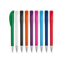 Esferográfica ABS com Acabamento Brilhante e Ponteira Cromada