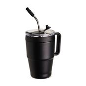 Caneca Térmica 600 ml com Canudo Inox - 18968
