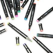 Kit de Canetas Marcadoras Pontas Duplas 108 Cores - 08329-108