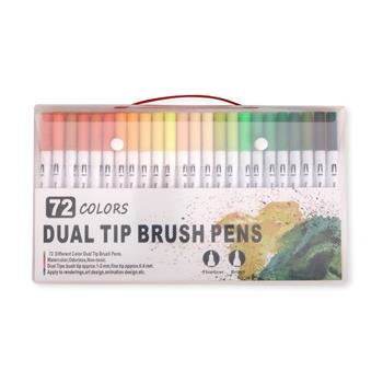 Kit Canetinhas Ponta Dupla 72 Cores - 08332-72