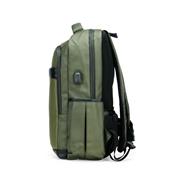 Mochila de Couro Sintético com USB de 21 Litros - 08172A
