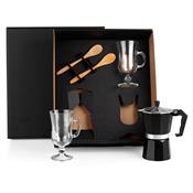 Kit Para Café Com Cafeteira Italiana com 5 Peças - KT-90234