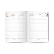Agenda Diária 2026 Estampada Preta Vertical - LG3777