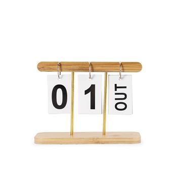 Calendário Permanente Bambu - 19027