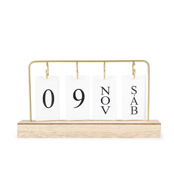 Calendário Permanente MDF com Alça de Ferro - 19026