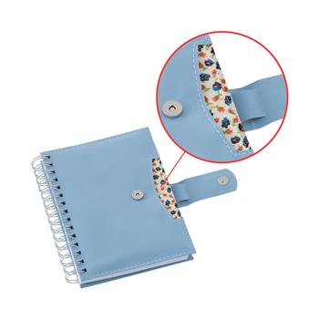 Planner Elite Azul Wire-o c/ Fecho de Imã + Sup. p/ Cartão e Caneta - LG3495 Azul