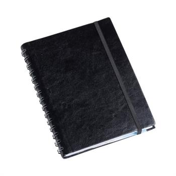 Planner Executivo C/Wire-o Embutido em Couro Sintético Preto C/Elástico - LG3522 PLANNER