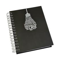 Planner Wire-o Capa Prime Preta com Estampa Motivacional - LG3524 Motivacional