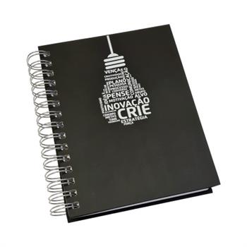 Planner Wire-o Capa Prime Preta com Estampa Motivacional - LG3524 Motivacional