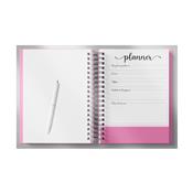 Planner Wire-o Capa Prime Preta com Estampa Motivacional - LG3524 Motivacional