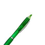 Caneta Plástica com Marca Texto - 09112