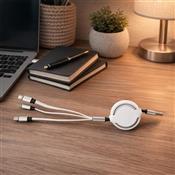 Cabo USB Retrátil 3 em 1 - 19073