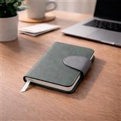 Caderneta de Couro Sintético com Fecho Magnético - 19152