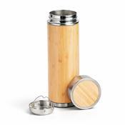Garrafa Térmica com Revestimento em Bambu 350 ml - 19153