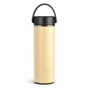 Garrafa Térmica Revestida em Bambu 400 ml - 19156
