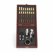 Kit Vinho com Jogo de Xadrez 4 Peças - 19125