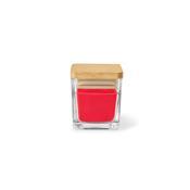 Vela Aromática em Copo de Vidro e Tampa de Bambu - 95096