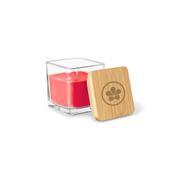 Vela Aromática em Copo de Vidro e Tampa de Bambu - 95096